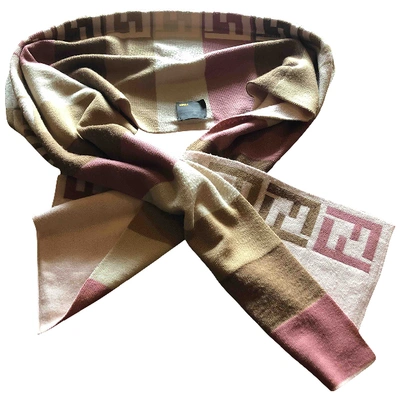 Pre-owned Fendi Beige Wool Scarf