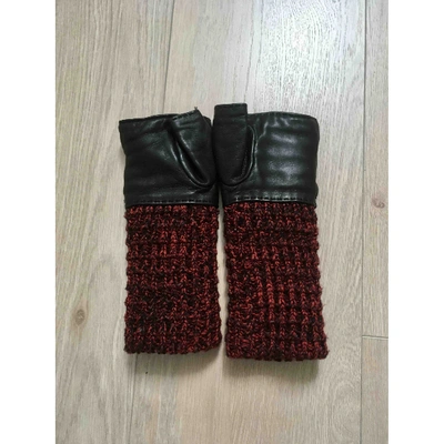 Pre-owned Chanel Black Cashmere Gloves