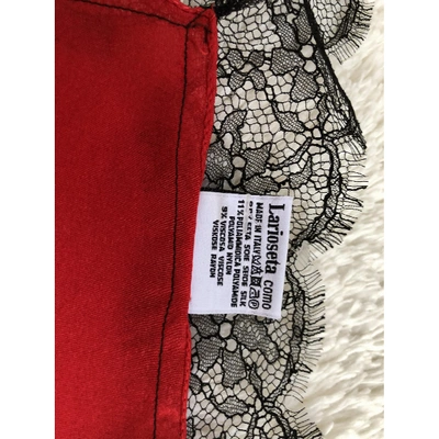 Pre-owned Moschino Cheap And Chic Silk Handkerchief In Red
