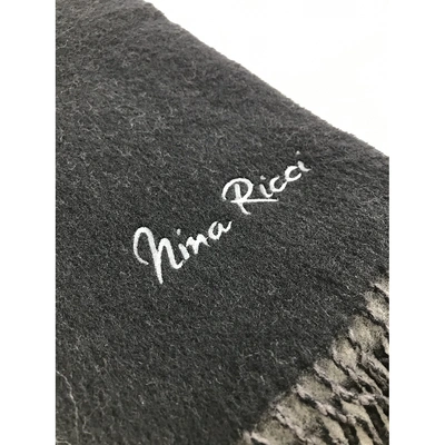 Pre-owned Nina Ricci Wool Scarf In Black