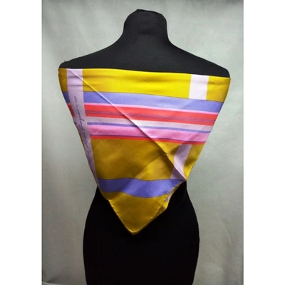 Pre-owned Ferragamo Silk Neckerchief In Multicolour