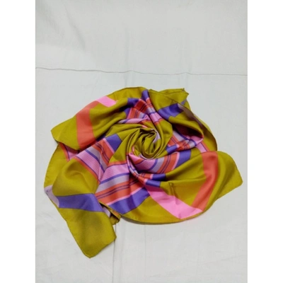 Pre-owned Ferragamo Silk Neckerchief In Multicolour