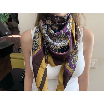 Pre-owned Pinko Silk Neckerchief In Multicolour