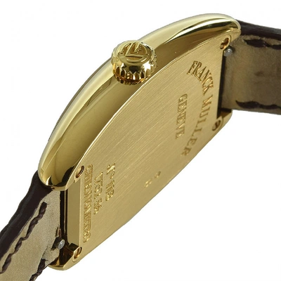 Pre-owned Franck Muller Brown Yellow Gold Watch