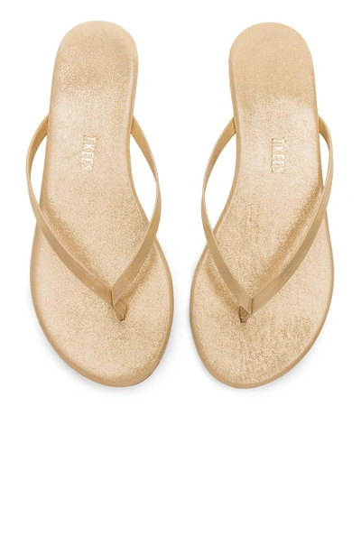 Shop Tkees Glitters Flip Flop In Sandbeam