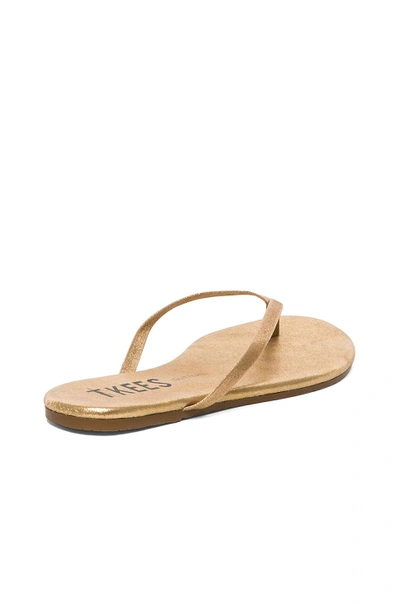 Shop Tkees Glitters Flip Flop In Sandbeam