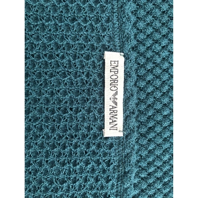 Pre-owned Emporio Armani Wool Scarf In Green