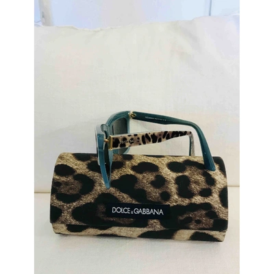 Pre-owned Dolce & Gabbana Turquoise Sunglasses