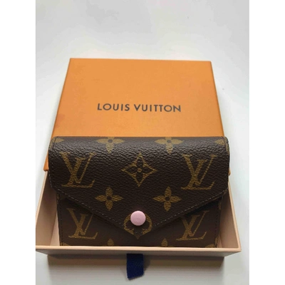 Pre-owned Louis Vuitton Cloth Wallet In Pink