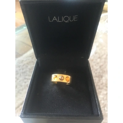 Pre-owned Lalique Yellow Gold Ring