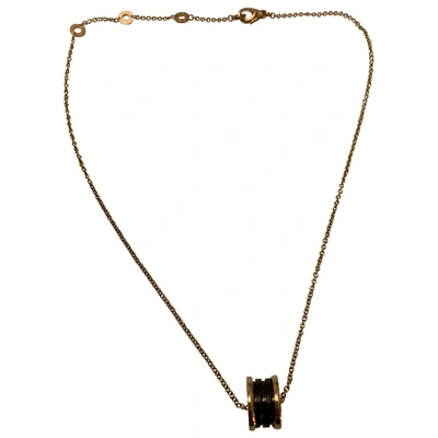 Pre-owned Bulgari B.zero1 Gold Pink Gold Necklace
