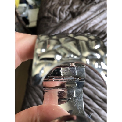 Pre-owned Fendi Silver Steel Bracelet