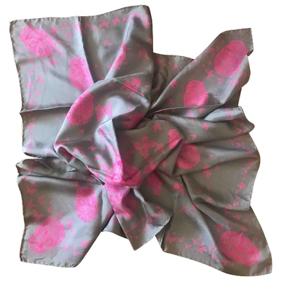 Pre-owned Alexander Mcqueen Silk Scarf In Multicolour