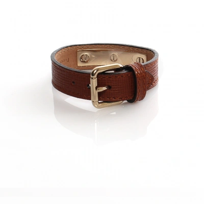 Pre-owned Proenza Schouler Leather Bracelet In Brown