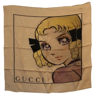 Pre-owned Gucci Pink Silk Silk Handkerchief