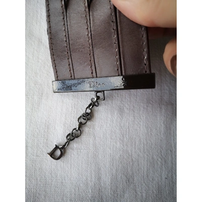 Pre-owned Dior Brown Leather Bracelet