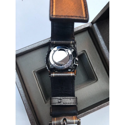 Pre-owned Prada Metallic Steel Watch