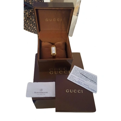 Pre-owned Gucci G-timeless Watch In Gold