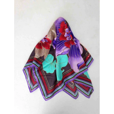 Pre-owned Leonard Silk Neckerchief In Multicolour