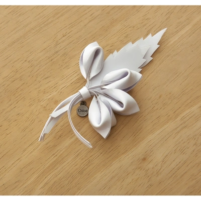 Pre-owned Chloé White Pins & Brooches