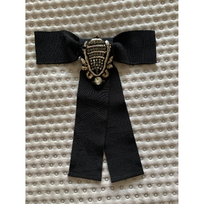 Pre-owned Gucci Black Cloth Pins & Brooches