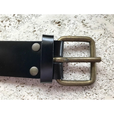 Pre-owned Marc Jacobs Leather Belt In Black