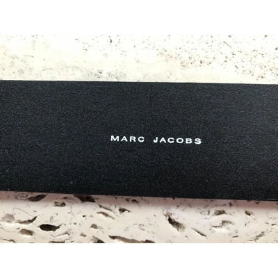 Pre-owned Marc Jacobs Leather Belt In Black