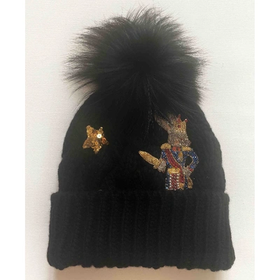 Pre-owned Dolce & Gabbana Black Cashmere Hat