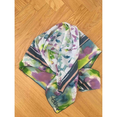 Pre-owned Diane Von Furstenberg Silk Handkerchief In Multicolour