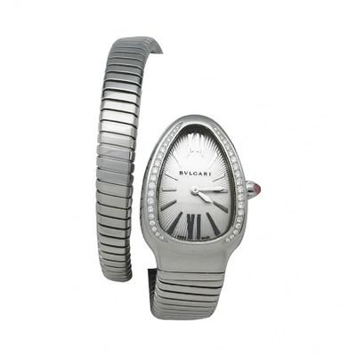 Pre-owned Bulgari Serpenti Steel Watch