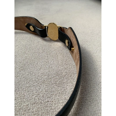 Pre-owned Fendi Black Leather Belt