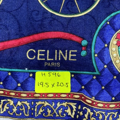 Pre-owned Celine Neckerchief In Navy