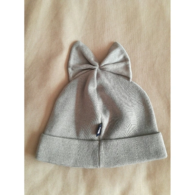 Pre-owned Federica Moretti Beanie In Grey