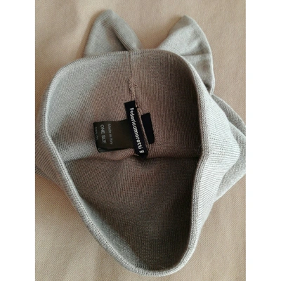 Pre-owned Federica Moretti Beanie In Grey