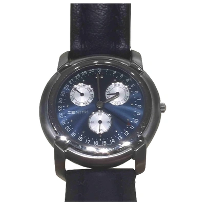 Pre-owned Zenith Blue Steel Watch