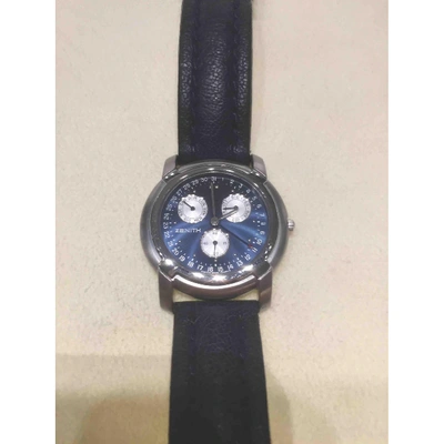 Pre-owned Zenith Blue Steel Watch