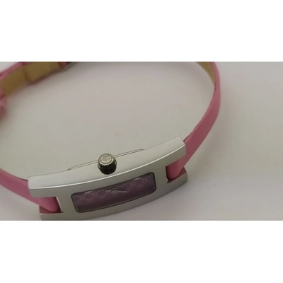 Pre-owned Gucci Watch In Pink