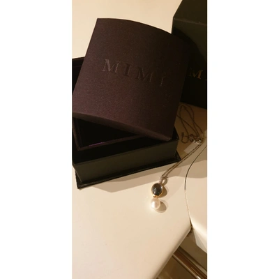Pre-owned Mimi Milano White White Gold Necklace