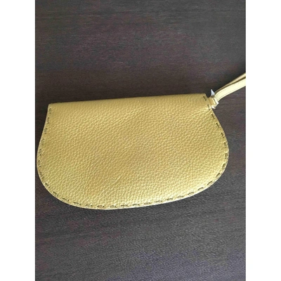 Pre-owned Fendi Leather Wallet In Metallic