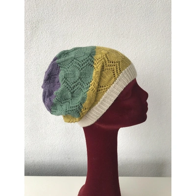 Pre-owned Antik Batik Cashmere Hat In Multicolour