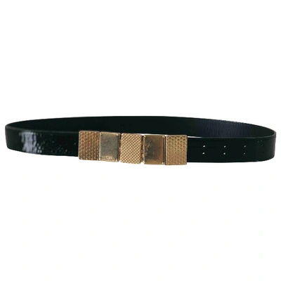 Pre-owned Chloé Leather Belt In Black