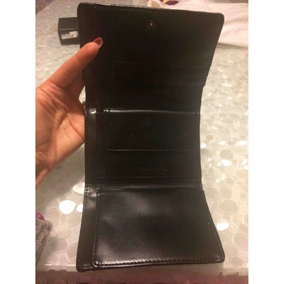 Pre-owned Krizia Leather Wallet In Black