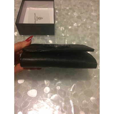 Pre-owned Krizia Leather Wallet In Black