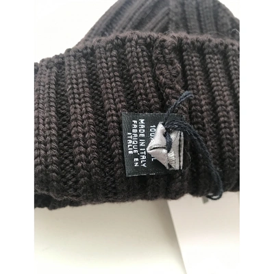 Pre-owned Dior Wool Beanie In Brown