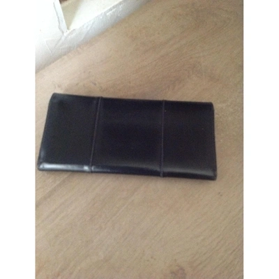 Pre-owned Lanvin Navy Leather Wallets