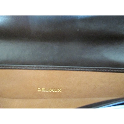 Pre-owned Delvaux Leather Wallet In Brown