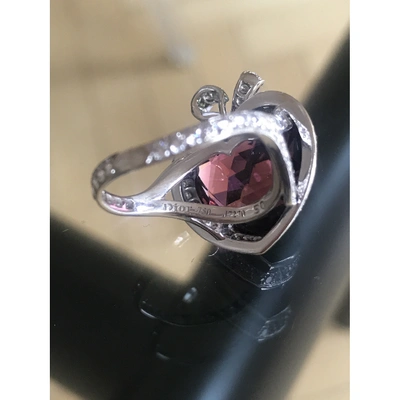 Pre-owned Dior Pink White Gold Ring