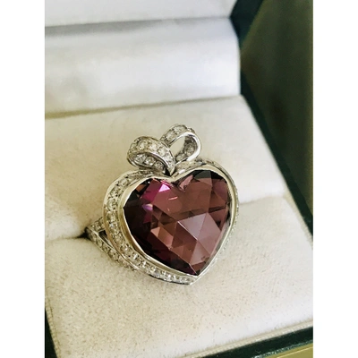 Pre-owned Dior Pink White Gold Ring