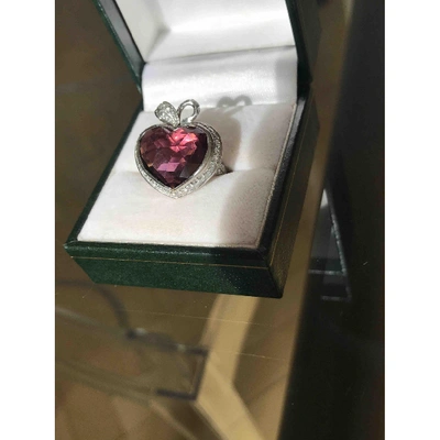 Pre-owned Dior Pink White Gold Ring