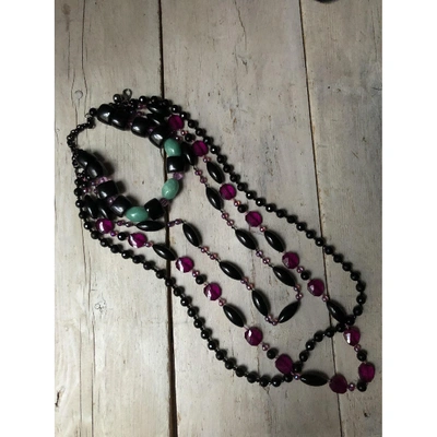 Pre-owned Pinko Pearls Long Necklace